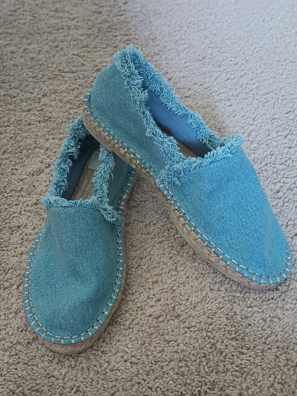 Zara Denim Jeans Espadrilles EUR 36 US 5.5
